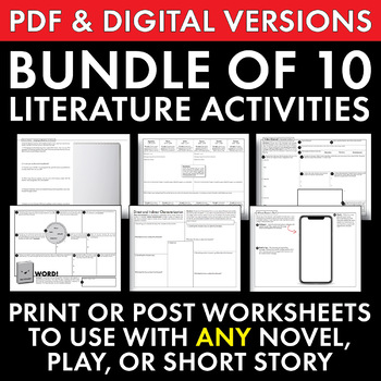 Literature Supplement Bundle – Fun Stuff, Use w/ANY Novel, Play, or Short Story