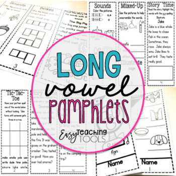 Long Vowels (Pamphlets FREE) by Easy Teaching Tools