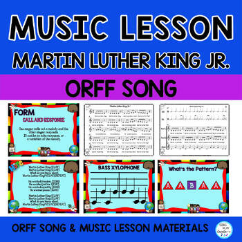Martin Luther King Jr. Orff Song and Lesson with Mp3 Tracks