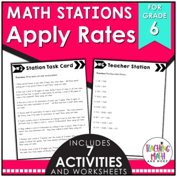 Math Stations: Applying Rates & Ratios