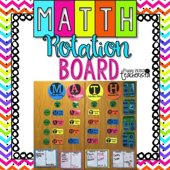 Math Workshop Rotation Board by Peppy Zesty Teacherista | Teachers Pay ...