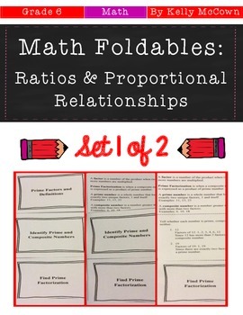 Middle School Math Foldables: Ratios & Proportional Relati