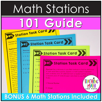 Middle School Math Stations 101 Guide