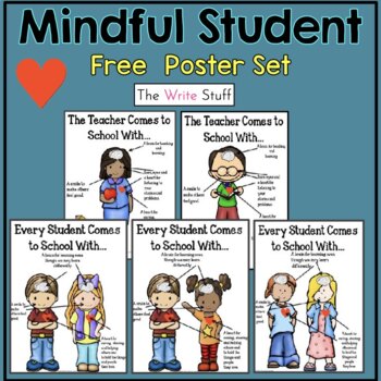 Mindful Student Poster Set {FREEBIE}