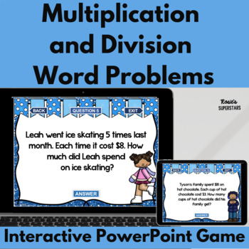 Multiplication and Division Word Problem... by Rosie's Superstars | Teachers Pay Teachers