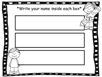Name writing/tracing practice