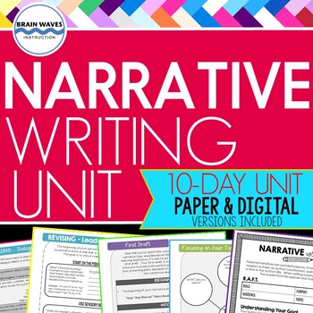 Narrative Writing Unit: 10-Day Personal Narrative Writing Unit (CCSS Aligned)