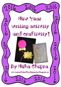New Year Writing activity and Craft