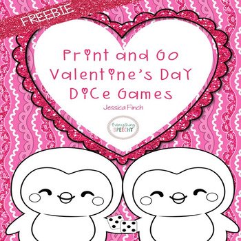 FREEBIE: No Prep Print and Go Dice Games-Valentine's Day