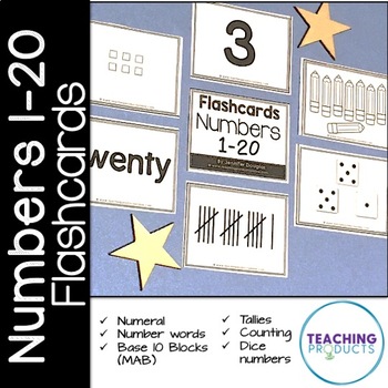 number flashcards 1 10 numeral number and by teaching products