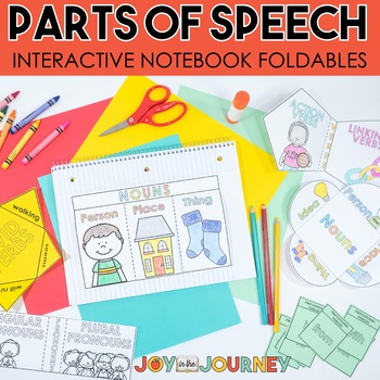 Parts of Speech MEGA Interactive Notebook Foldable Packet