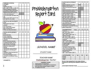 original 408270 1 - Kindergarten Report Card Template