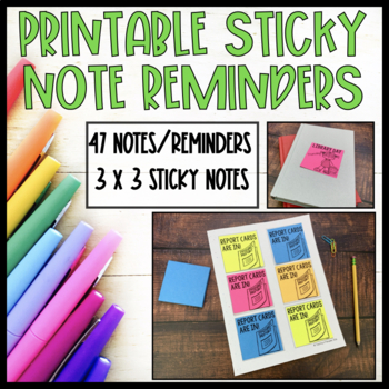 Printable Post-it Notes