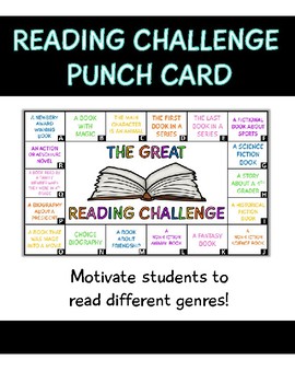 Reading Challenge Punch Card