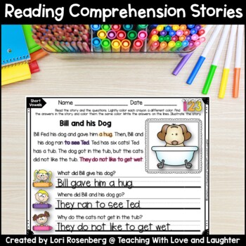 Reading Comprehension Stories {Phonics Edition}