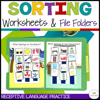 Receptive Vocabulary Sorting For Autism: File Folders and Worksheets (spec. ed.)