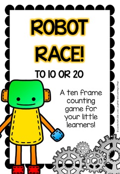 Race to 10 or 20! A ten frame counting game for your little learners