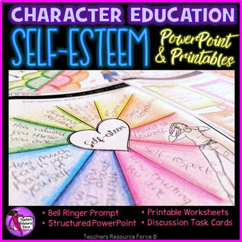 self esteem powerpoint cards education character task printables pay