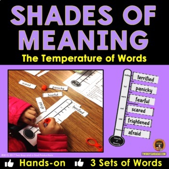 Shades of Meaning Vocabulary Practice With the Temperature of Words