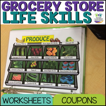 Special Education Grocery Store Activities for Functional Life Skills (autism)