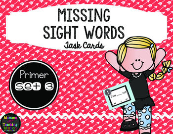 Sight Word Task Cards Primer