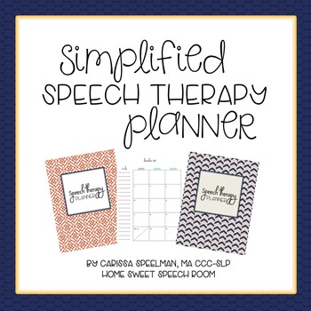 Simplified Speech Therapy Planner