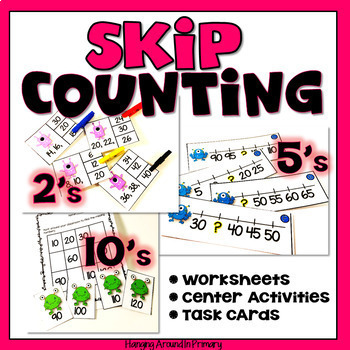 Math Centers - Skip Counting by 2s, 5s and 10s BUNDLE