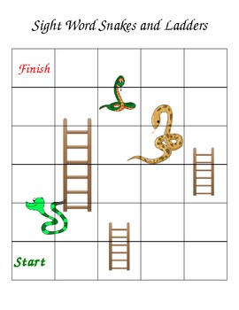 Snakes and Ladders (custom word game template) by Mooving ...