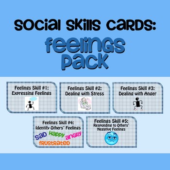 Social Skills Cards: Feelings Pack