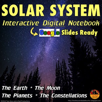 Solar System Interactive Digital Notebook for Google Drive