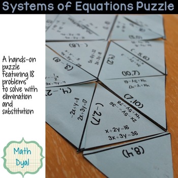 Solve Systems of Equations Puzzle