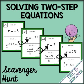 Solving Two-Step Equations Scavenger Hunt