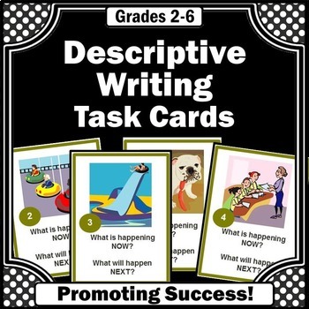  descriptive writing task cards making predictions