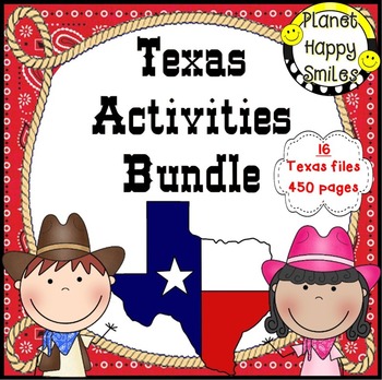 Texas Bundle ~ 16 Resources all about Texas, Planet Happy Smiles