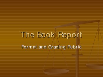 Book report format for teachers