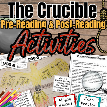 Crucible Activities Bundle - Pre-Reading and Post-reading