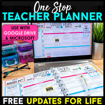 Editable Teacher Binder FREE Updates for Life