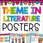 Theme in Literature Poster Set - 9 Common Themes - 2 Poster Styles