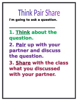 https://www.teacherspayteachers.com/Product/Think-Pair-Share-1163345