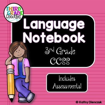 Language Interactive Notebook -- Third Grade CCSS Language