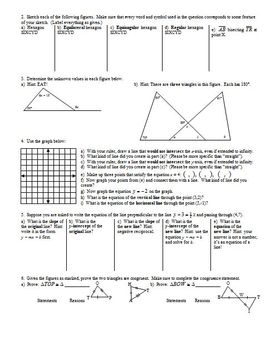 Triangle Congruence Worksheet Fall 2010 with... by Peter ...