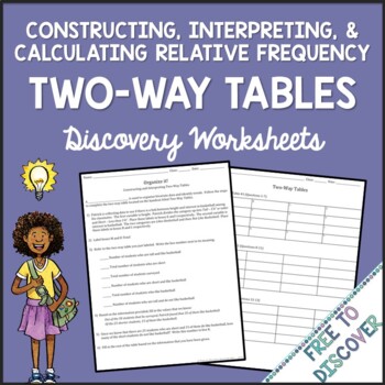 Two-Way Tables Discovery Worksheets