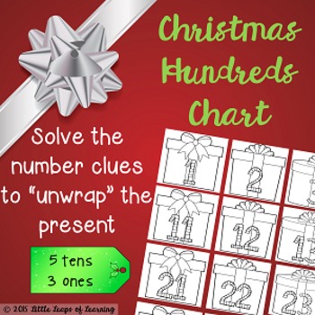 Unwrap the Presents Christmas Hundreds Chart