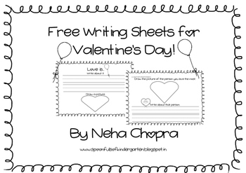 Valentine's Day Writing Sheets