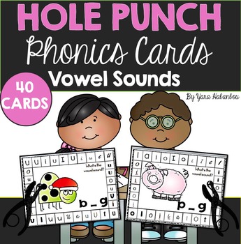 Vowel Sounds Hole Punch Cards {40 Cards}