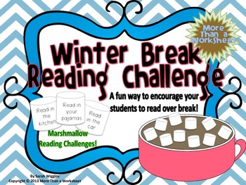 Winter Break Marshmallow Reading Challenge