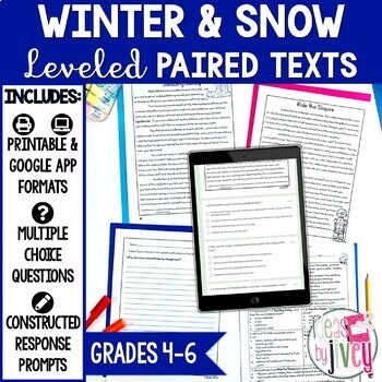 Paired Texts / Paired Passages: Winter and Snow Grades 4-8