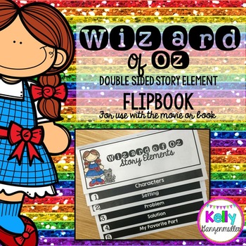 Wizard of Oz *double sided* Story Elements Flip book